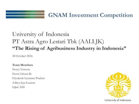 (PDF) University of Indonesia PT Astra Agro Lestari Tbk (AALI.JK ...