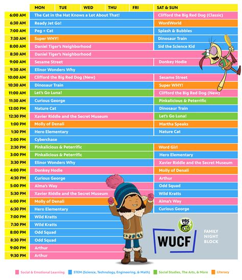 WUCF PBS KIDS Schedule