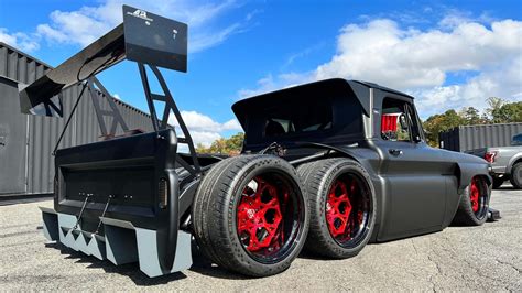 SEMA Show 2021: 1965 Chevy Truck Has Six Wheels and 1,000-HP LSX