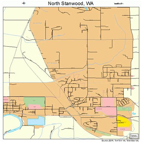 North Stanwood Washington Street Map 5350175