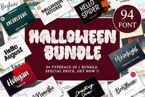 Halloween Font Bundle Bundle · Creative Fabrica