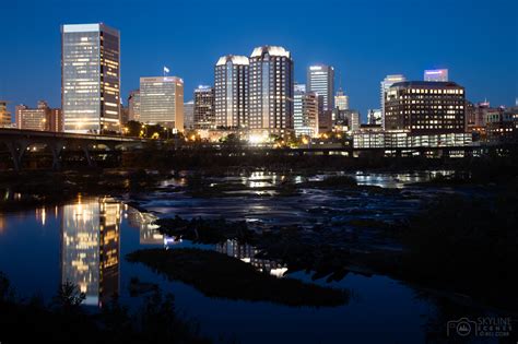 Downtown Richmond, Virginia Skyline at Night