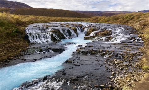 Bruarfoss Waterfall , beautiful blue water : r/travel