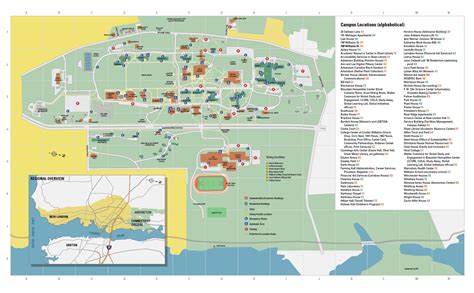 Connecticut College Campus Map