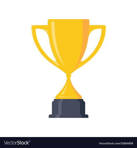 Simple trophy Royalty Free Vector Image - VectorStock