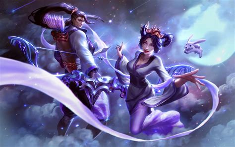 smite chang'e and hou yi - Google Search | Smite, Art, Fantasy art