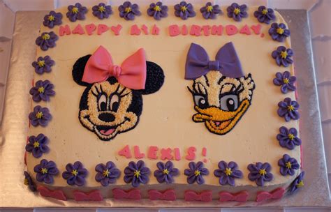 Minnie Mouse and Daisy Duck birthday cake with Cricut Cake letters Anna ...