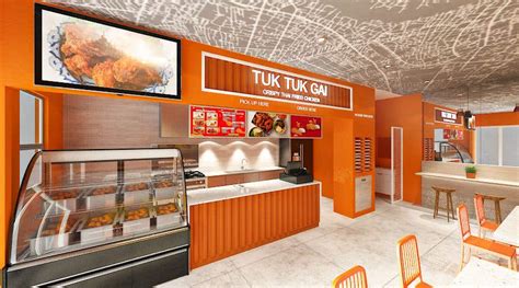 Interior design for a Thai Fried Chicken fast food shop | Freelancer