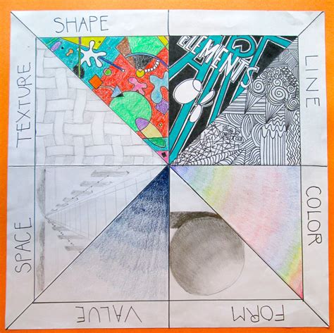 Elements of Art Review Project, for the beginning of a semester. | Art ...