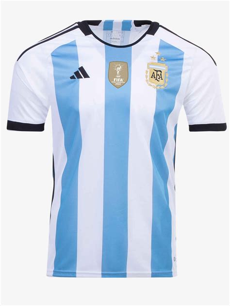 Argentina Home 3 Star Lionel Messi Jersey 2022 World Cup Player