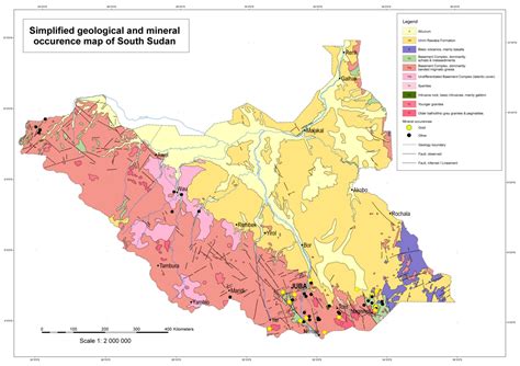 Geological Maps of South Sudan – Ministry of Mining::