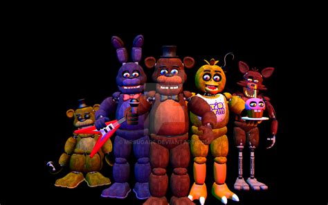 fnaf 1 Animatronics by mrsugar4 on DeviantArt