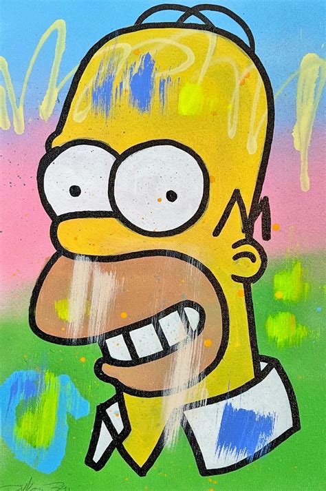 Homer Simpson by Dillon Boy, 2023 | Painting | Artsper