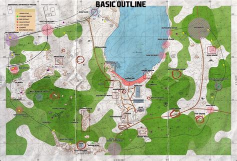 Tarkov Woods Detailed Map