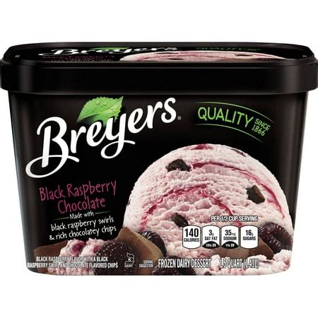 Breyers Black Raspberry Chocolate Ice Cream, 1.5 qt - Walmart.com