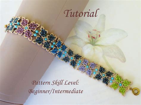 PARVA PAPILIO Beaded Bracelet Beading Tutorials and Patterns Seed Bead ...