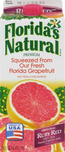 Florida Natural Ruby Red Grapefruit Juice, 59 fl oz - QFC