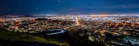 Twin Peaks at Night California Art by William Drew Photography