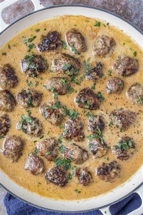 The BEST homemade juicy and tender Swedish meatballs in a flavorful ...