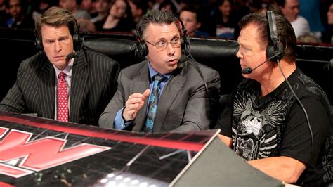 Michael Cole, Jerry Lawler and John “Bradshaw” Layfield – WWE Commentators