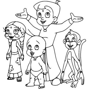 Chota Bheem Images For Coloring Pages