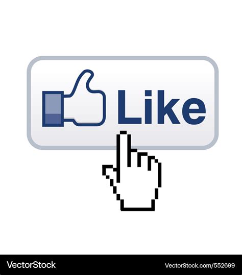 Like button Royalty Free Vector Image - VectorStock