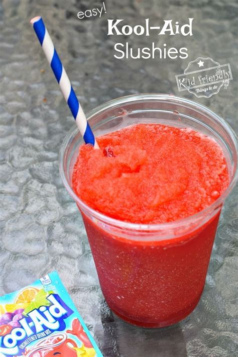 Kool-Aid Slushie | Recipe | Slushie recipe, Slushies, Fun summer drinks