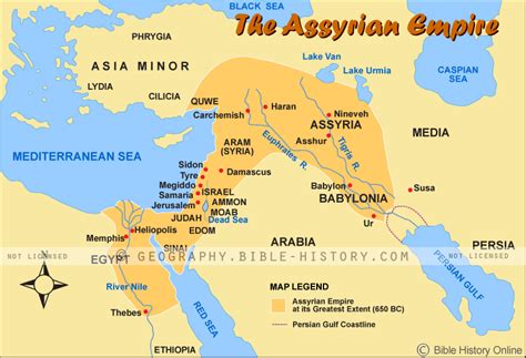 Map Of Assyria And Israel