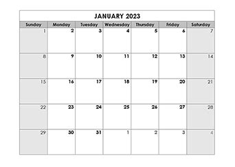 Monthly Calendar 2023 Printable Free Editable – Get Calendar 2023 Update