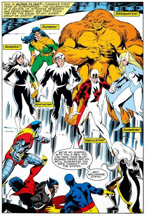 Men vs Alpha Flight by John Byrne | Marvel comic books, Marvel, Alpha ...