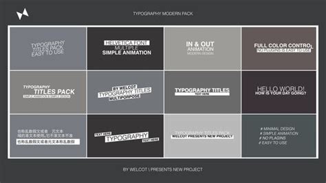 Download Typography Modern Pack | After Effects - Videohive ...