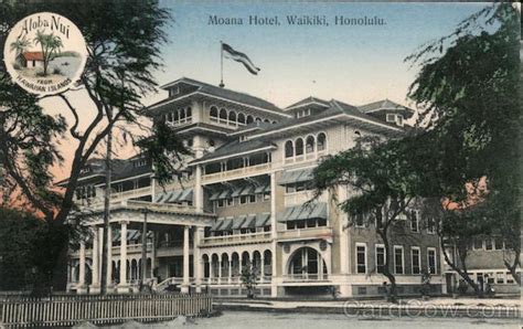 Moana Hotel, Waikiki Honolulu, HI Postcard