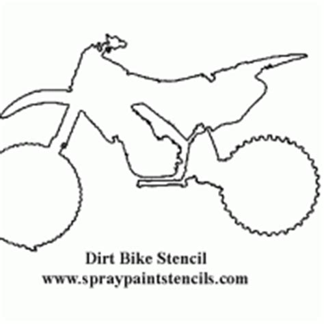 Dirt Bike Stencil