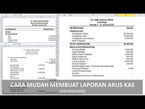 Download Laporan Arus Kas Excel | My Skripsi