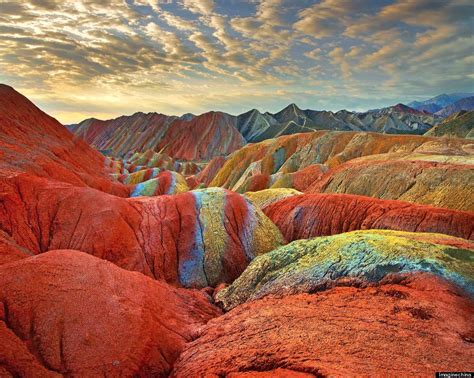 Rainbow Mountains In China's Danxia Landform Geological Park Are Very ...