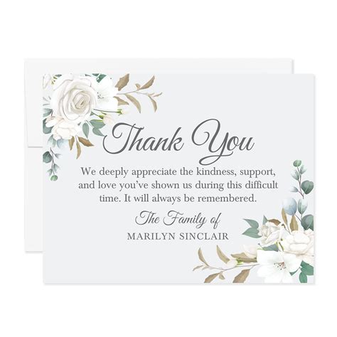 Thank You Cards For Funeral Flowers | ubicaciondepersonas.cdmx.gob.mx