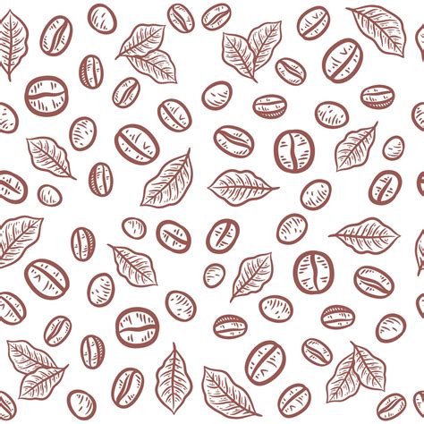 Coffee beans seamless pattern background 6051084 Vector Art at Vecteezy