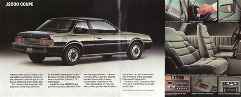 1982 Pontiac J2000 Brochure