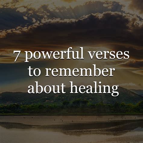 7 powerful verses to remember about healing