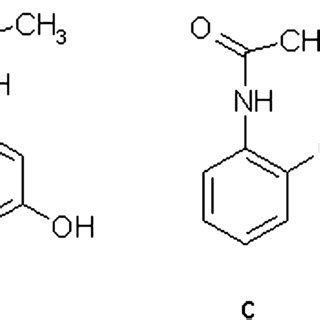 Structural Formula For Acetaminophen