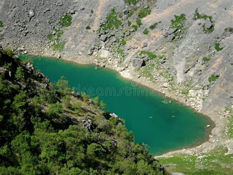 Blue Lake in Croatia stock image. Image of famous, imotski - 16063913