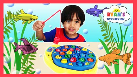 LET'S GO FISHING GAME with Surprise Eggs Opening and Learn Colors - YouTube