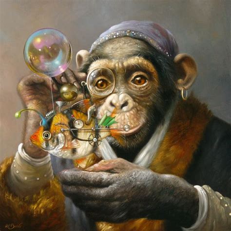 WIM BALS fine art | Animal portraits art, Monkey art, Animal art