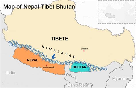 Nepal And Tibet Map - San Antonio Map