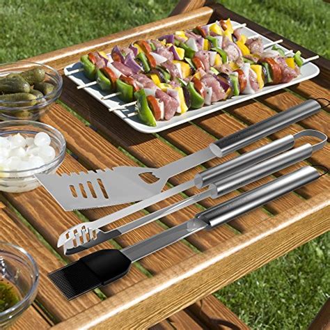 BBQ Grill Tools Set with 16 Barbecue Accessories - Stainless Steel ...