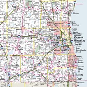 TheMapStore | Wisconsin State Highway Wall Map