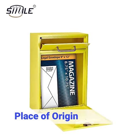 Smile Mailboxes For Newspaper Delivery Box Metal Apartment Building ...