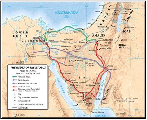 Red Sea Crossing Map - Share Map