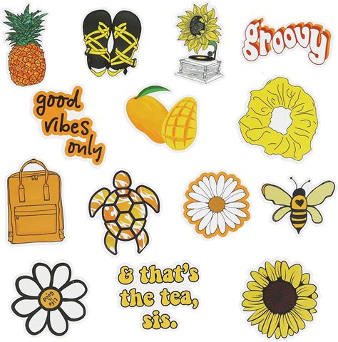 Cute Vsco Stickers Yellow