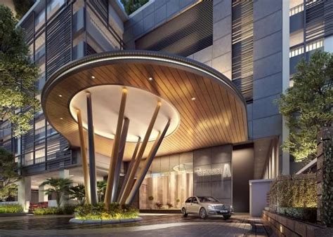 condominium entrance design - Google Search | Arsitektur futuristik ...